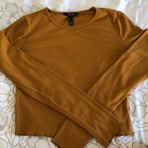 Long sleeve mustard colored shirt